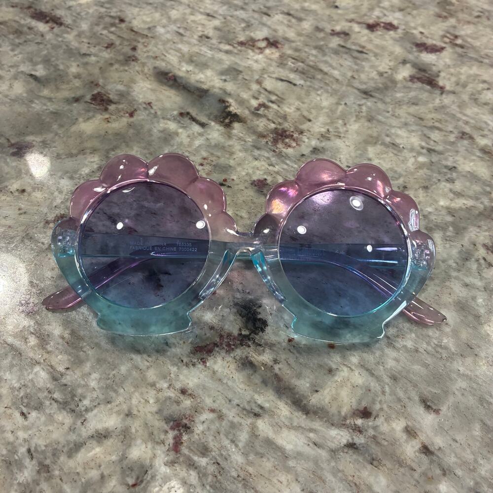 Gymboree Flower Sunglasses – Kids (6+) – Pink Blue Ombre – Cute Retro